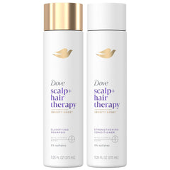 Dove Scalp Hair Therapy Shampoo bottle delivers gentle cleansing for a refreshed scalp