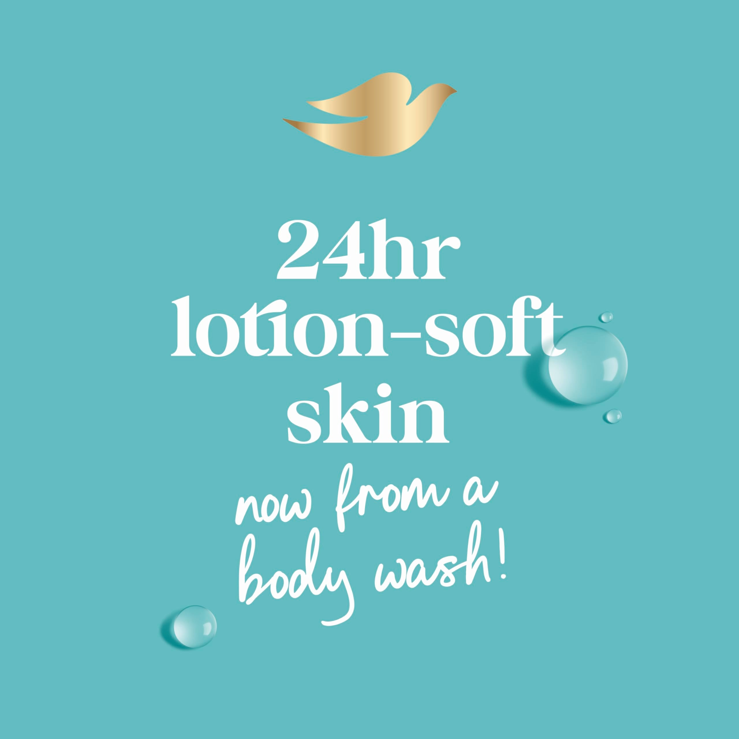Dove product label highlighting hypoallergenic and 24hr moisture benefit