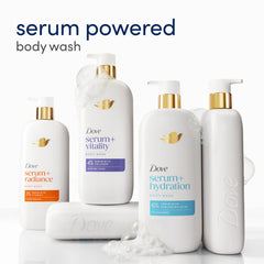 Dove texture drop with hyaluronic acid showing concentrated hydration