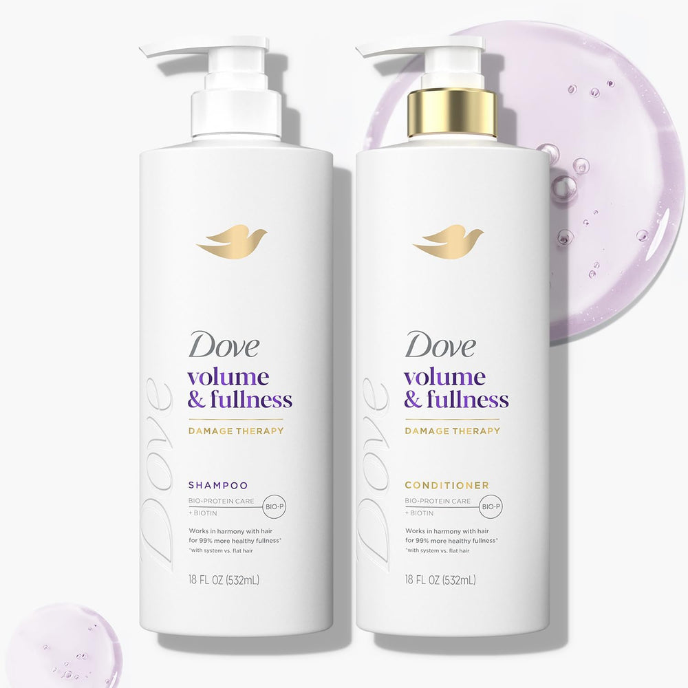 Dove Set packaging image highlighting cruelty-free, PETA-approved hair care duo.