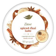Dove Spiced Chai Latte cream-mix swirl highlights ¼ moisturizing cream for nourishment.