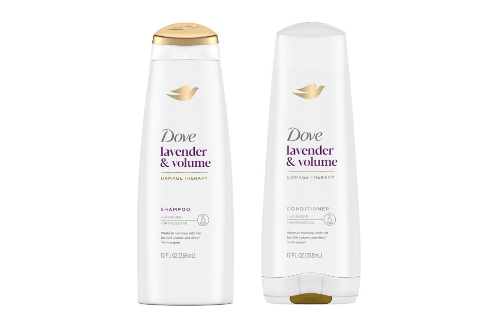 Dove Thickening Shampoo bottle front showing body-boosting formula for fuller hair.