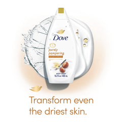 Dove two pack front view bottles emphasizes value and everyday pampering