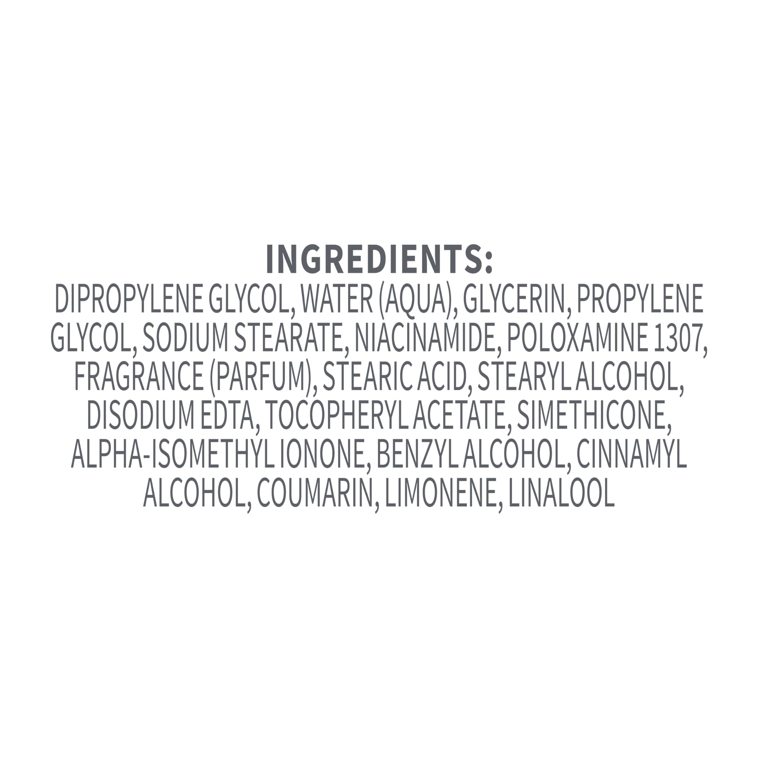 Dove VitaminCare+ coconut-shea 72h odor-protection badge shows long-lasting confidence.
