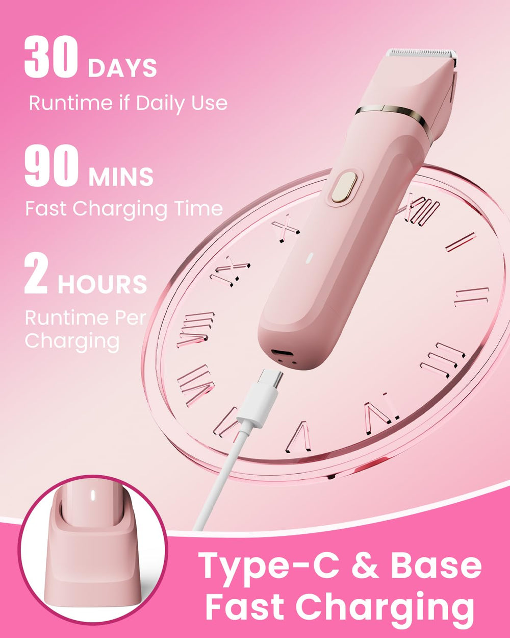 Dovety bikini trimmer compact travel case supports portable grooming.