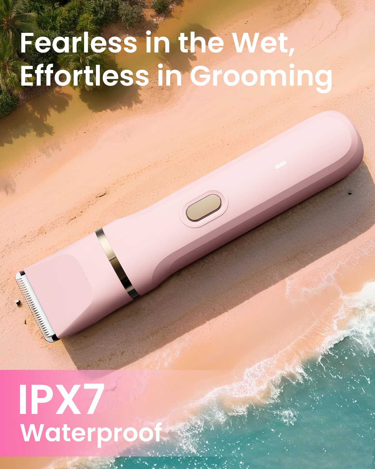 Dovety bikini trimmer USB-C recharge for quick charging.
