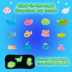 DOVIPE glow-in-dark ocean toy bath bomb reveals magic as kids soak.