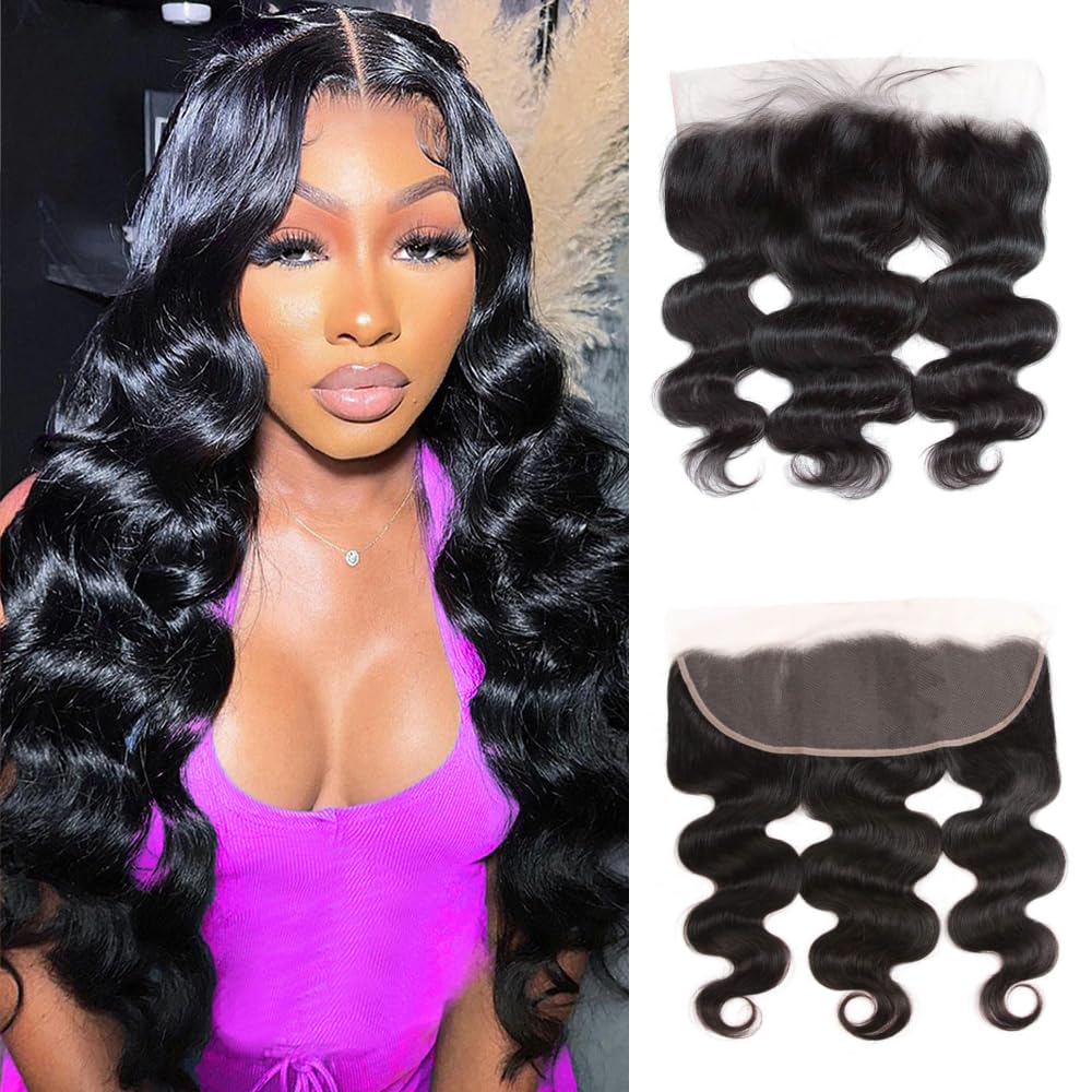 Dowstalgirl 13x4 lace frontal closure with natural parting and full coverage.