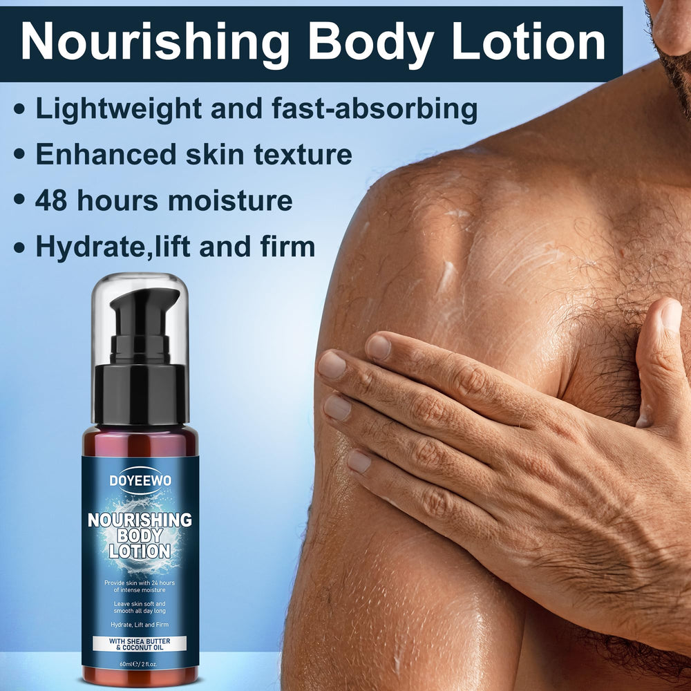 DOYEEWO body lotion jar showing 24-hour moisture for smooth, revitalized skin.