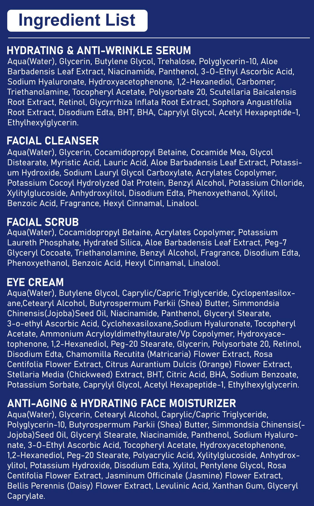 DOYEEWO Skincare routine steps diagram outlines easy daily regimen.