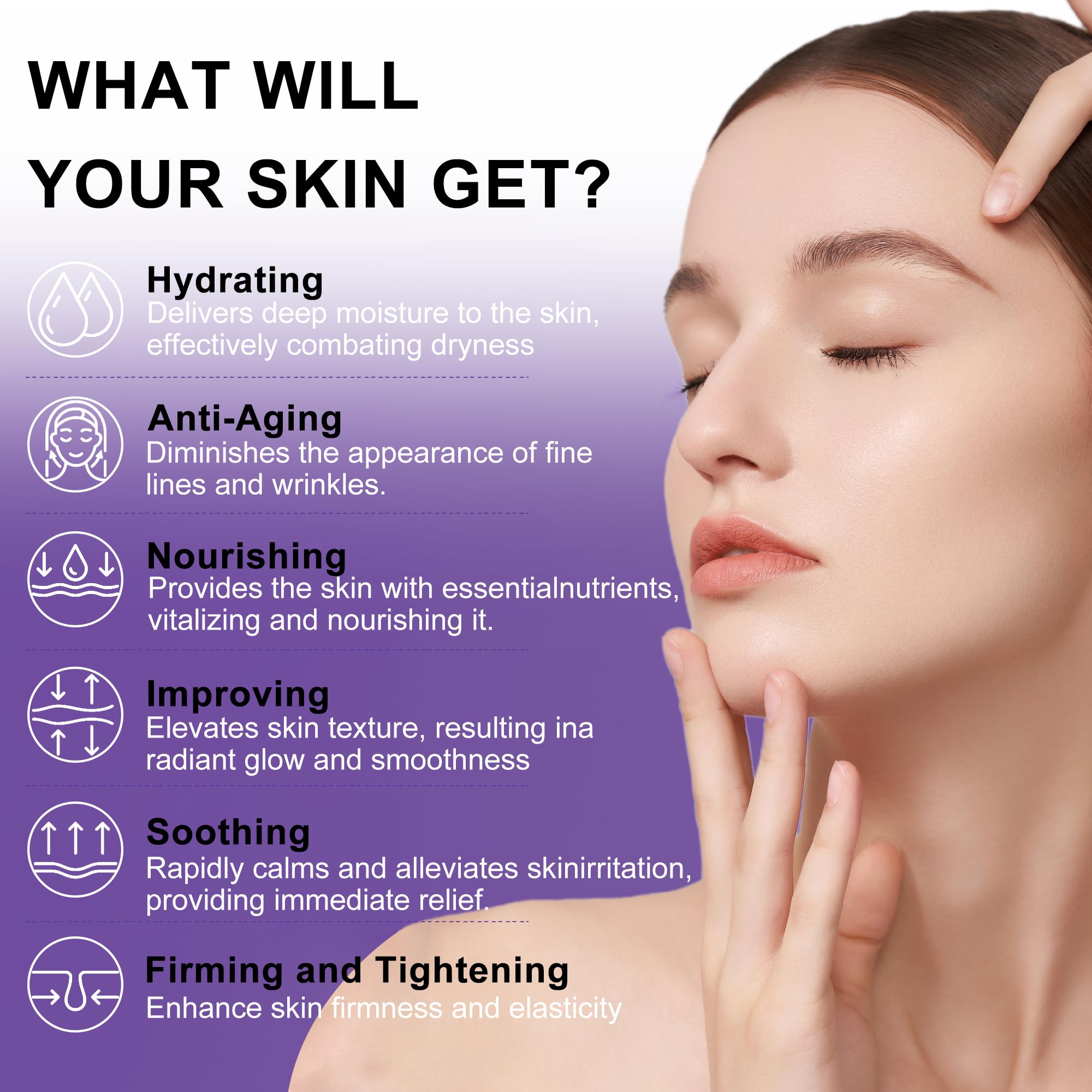 DOYEEWO neck cream image highlighting lifting and contour support
