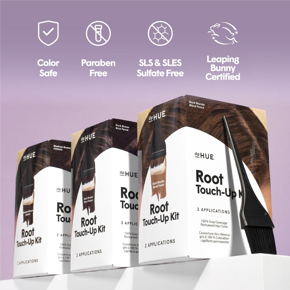 dpHUE Root Touch-Up Kit Medium Brown developer activator bottle
