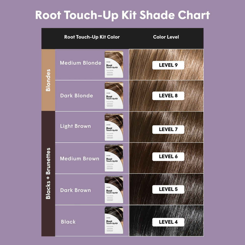 dpHUE Root Touch-Up Kit Medium Brown fold-out workstation