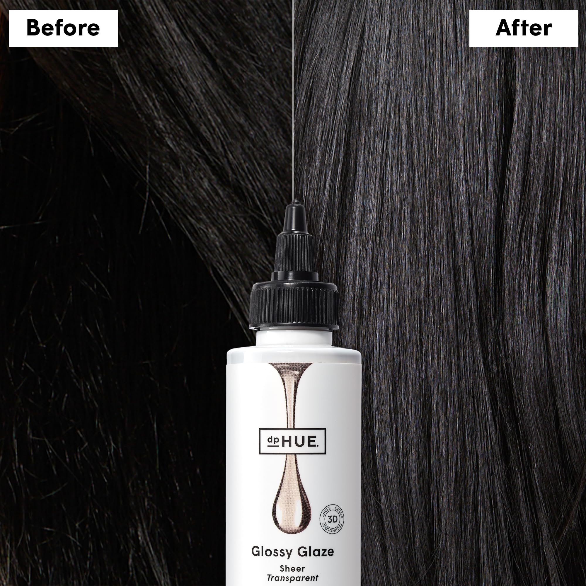 dpHUE Glossy Glaze scent evokes professional salon color experience.