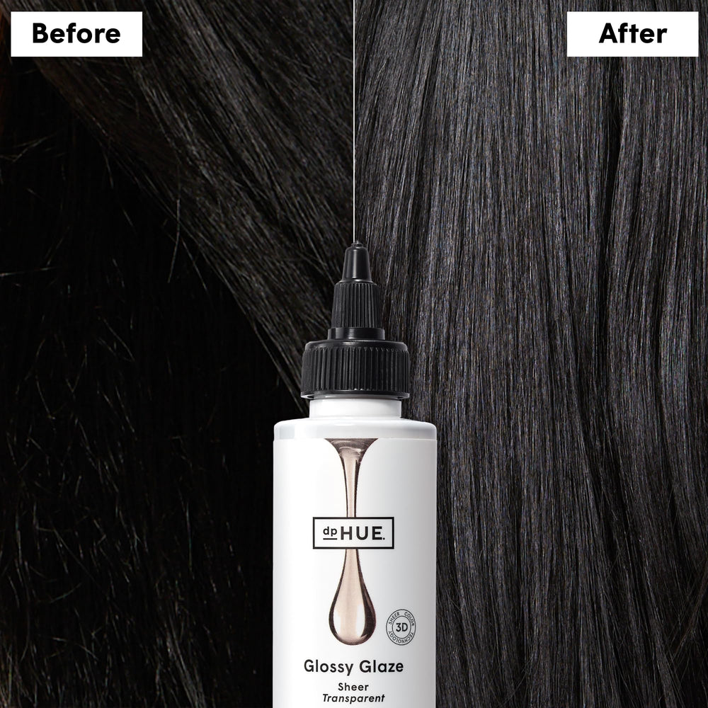 dpHUE Glossy Glaze scent evokes professional salon color experience.