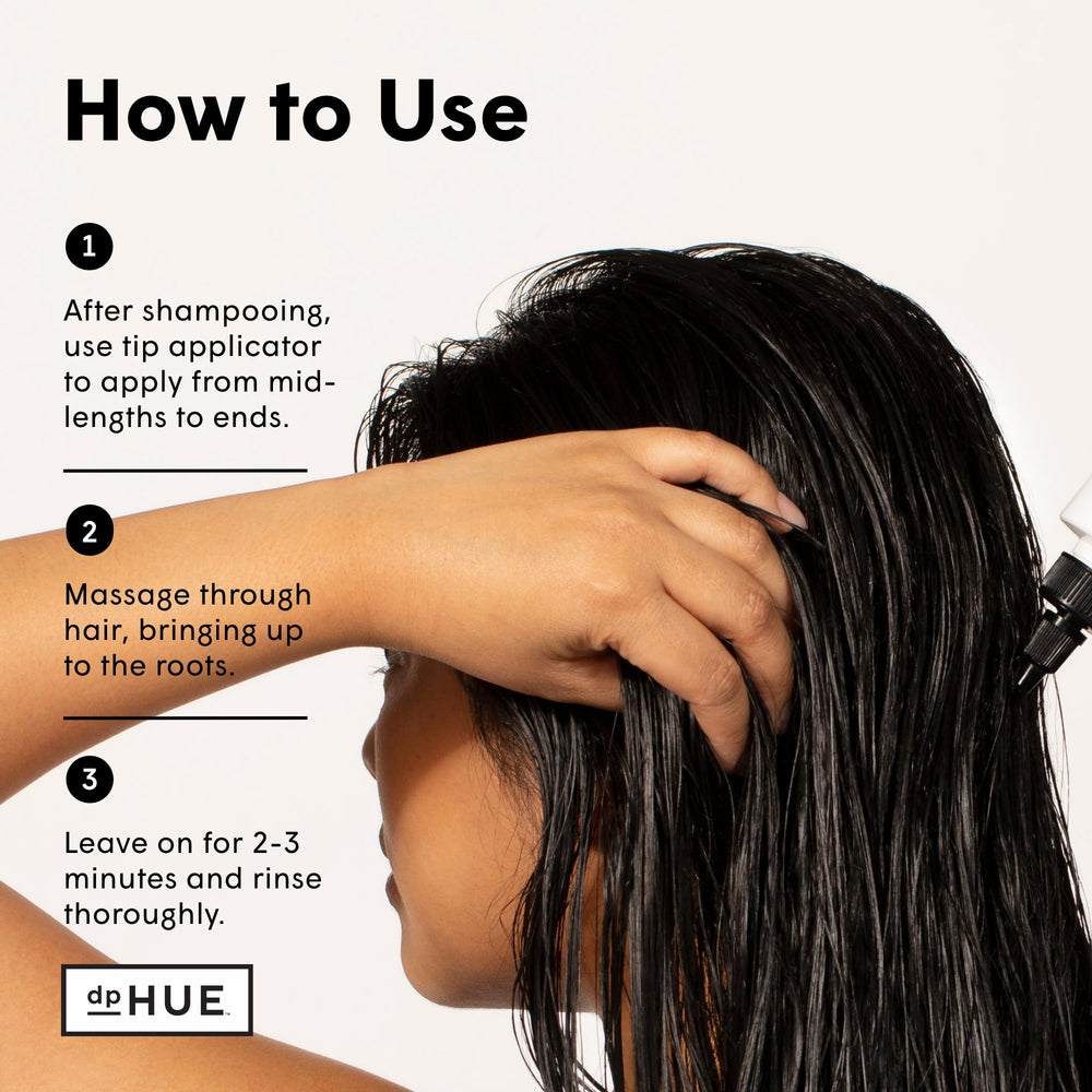 dpHUE Glossy Glaze shine close-up shows luminous gloss on hair.