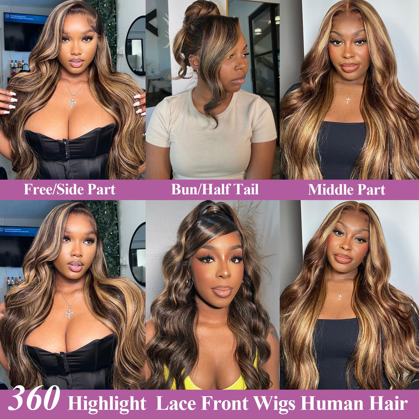 DPEFWYG 360 full lace wig enables high ponytail styling