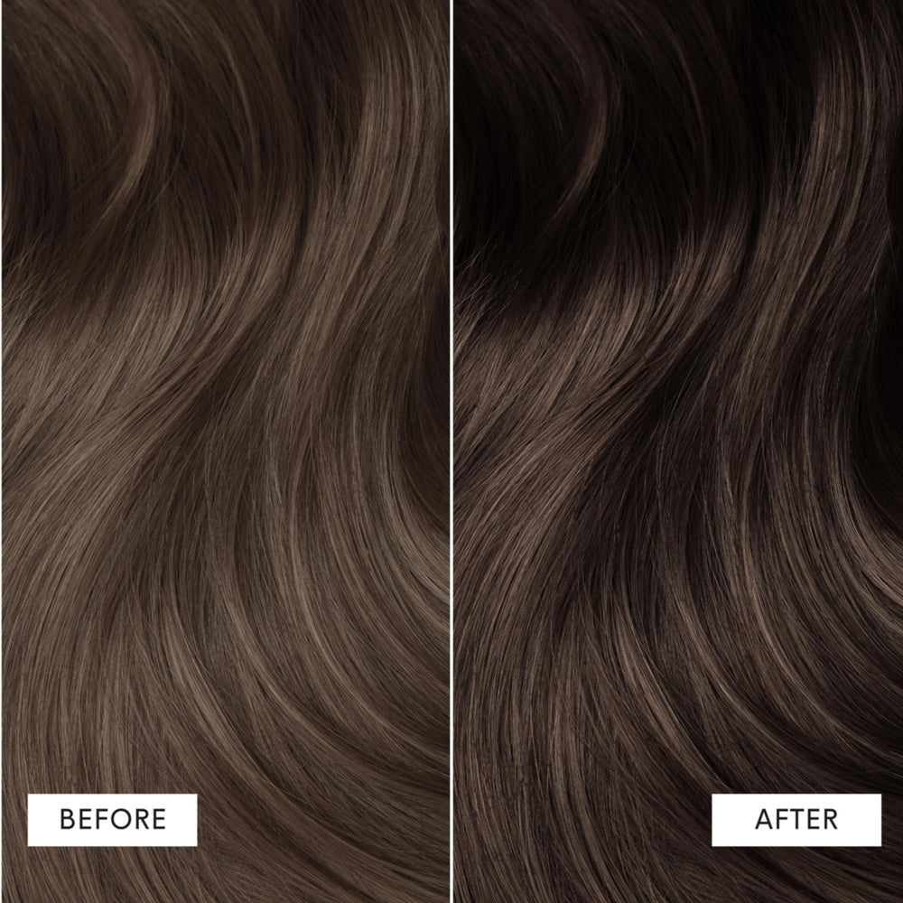dpHUE Color Dream dark brown application demonstrates even coverage