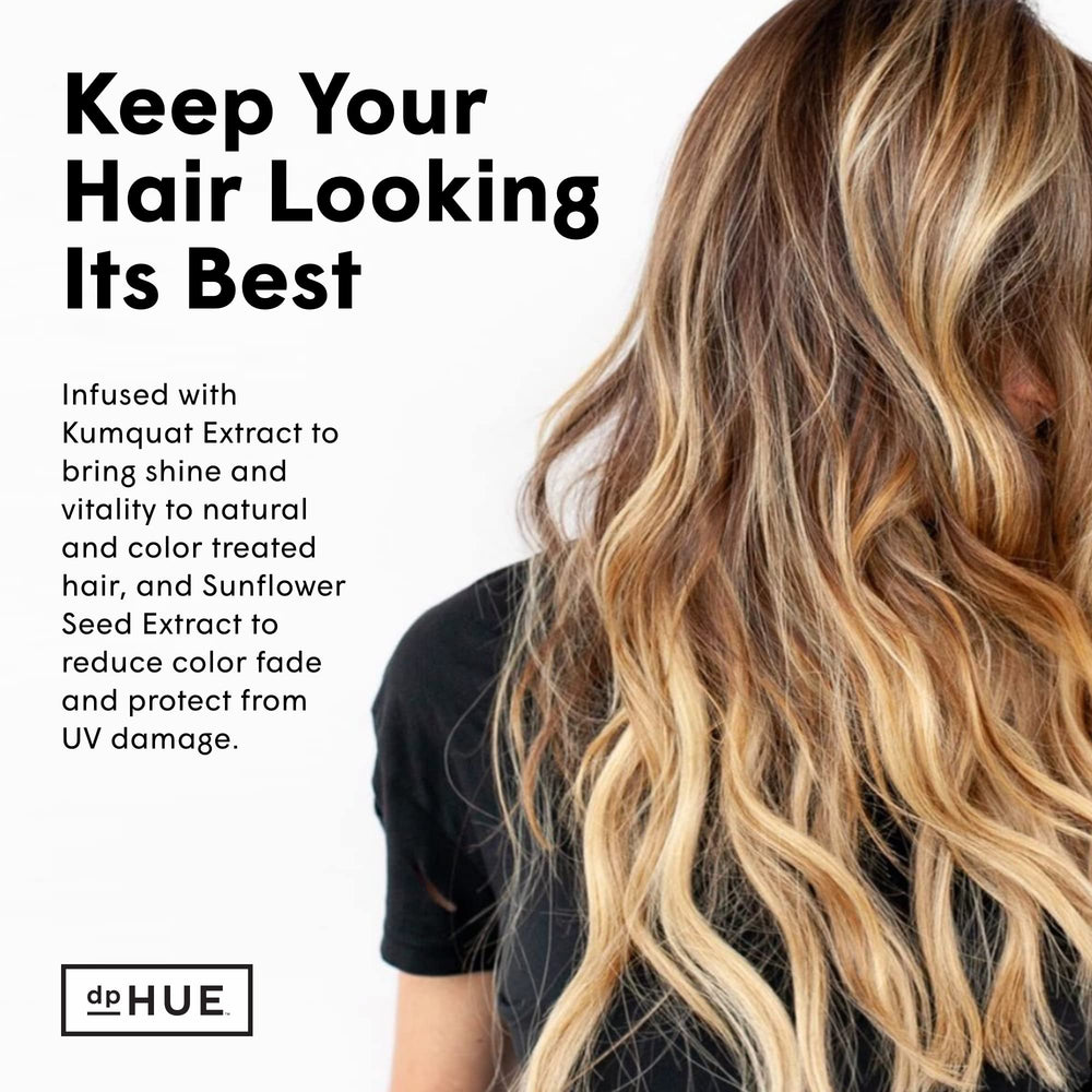 dpHUE Color Fresh Conditioner packaging highlights vegan and color-safe formula.