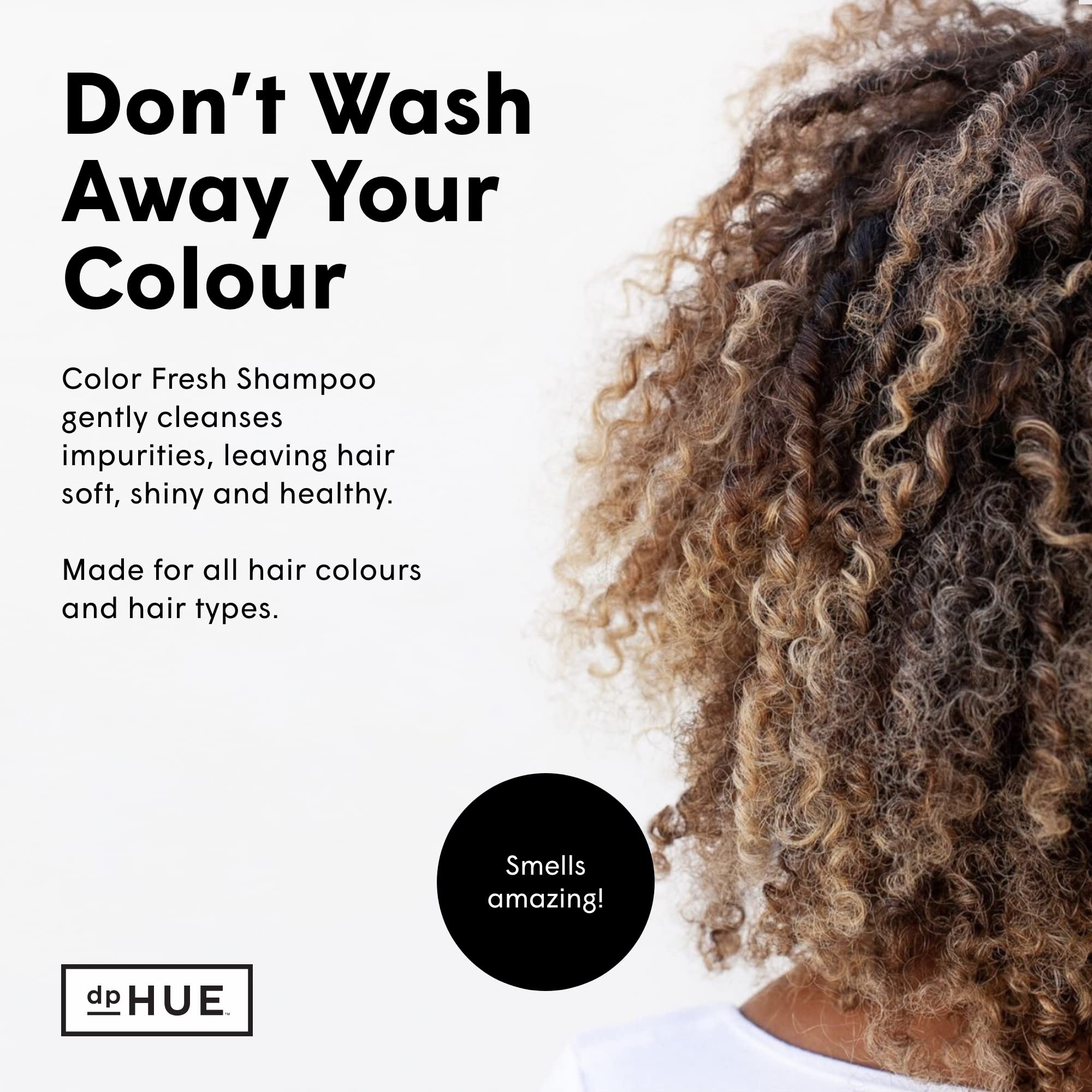 dpHUE Color Fresh Shampoo sunflower seed extract protects against UV fade