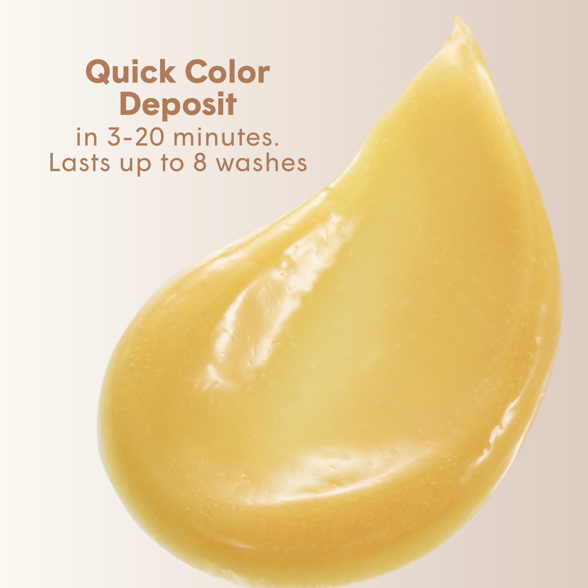 dpHUE Gloss+ Golden Blonde damp hair application demonstrates easy use with no-mix formula.