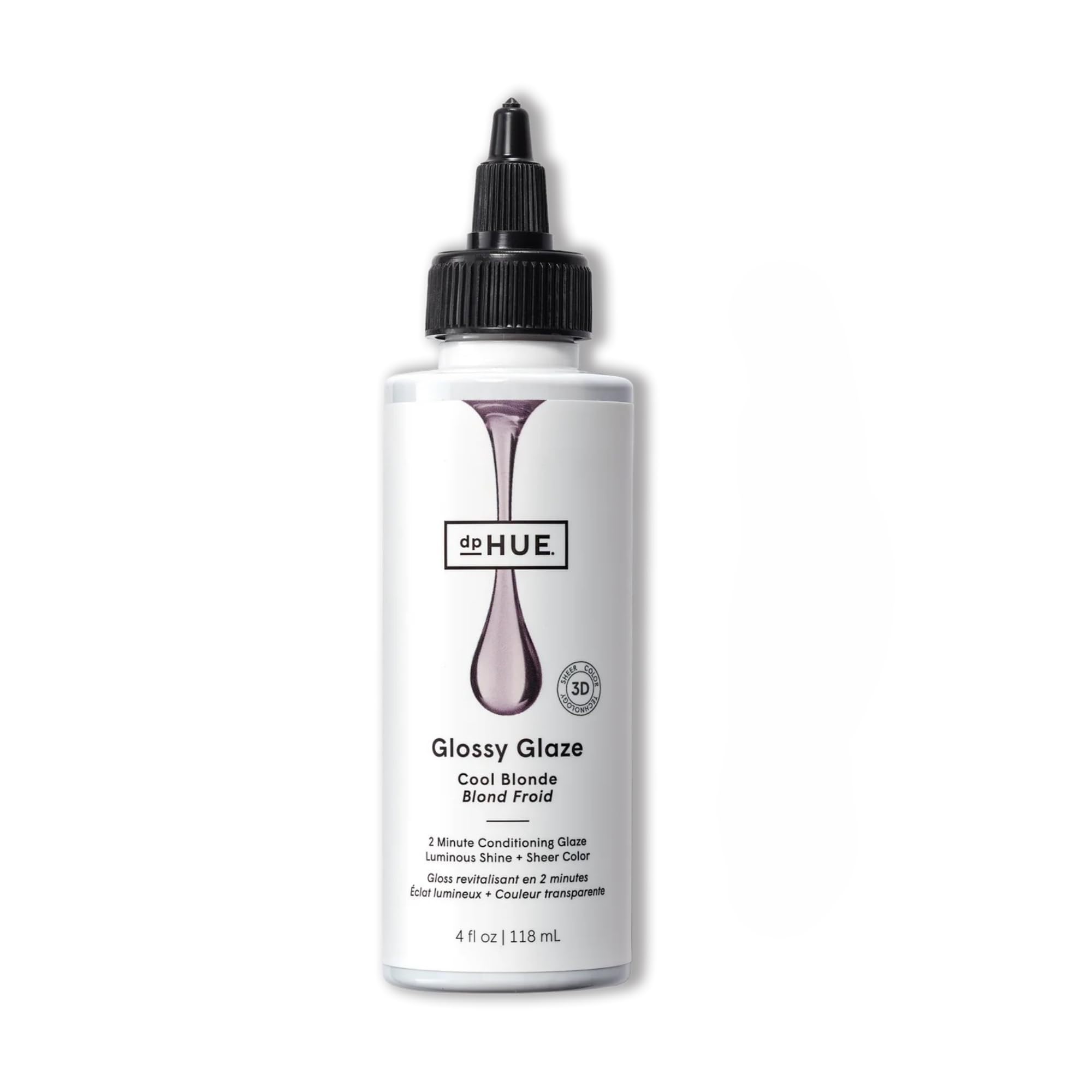 dpHUE Glossy Glaze bottle on shelf highlighting luminous shine and subtle color.