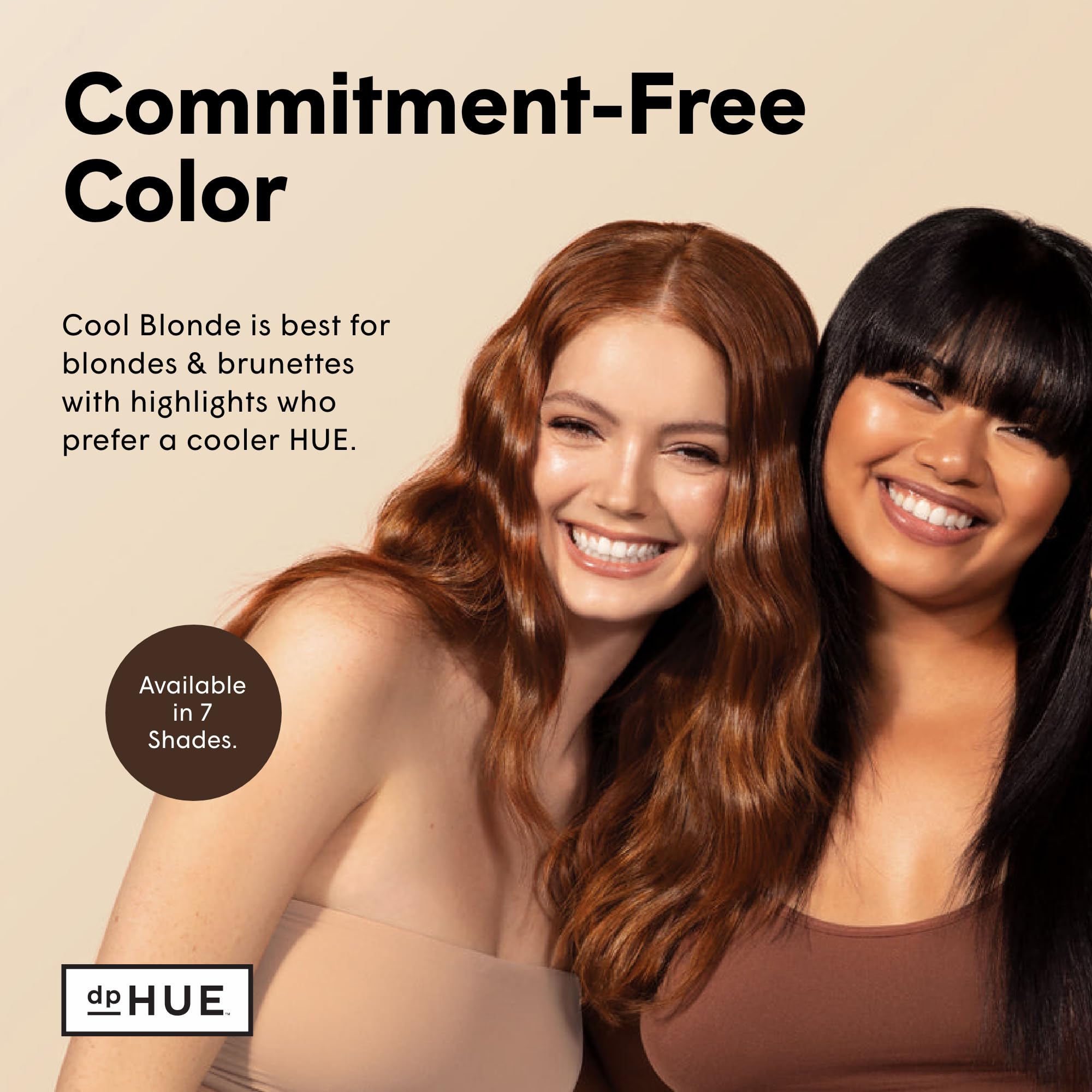 dpHUE Glossy Glaze in-shower application demonstrates quick conditioning and soft, healthy-looking hair.