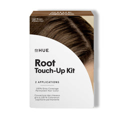 dpHUE Root Touch-Up Kit Light Brown packaging and applicator ready for quick gray coverage.