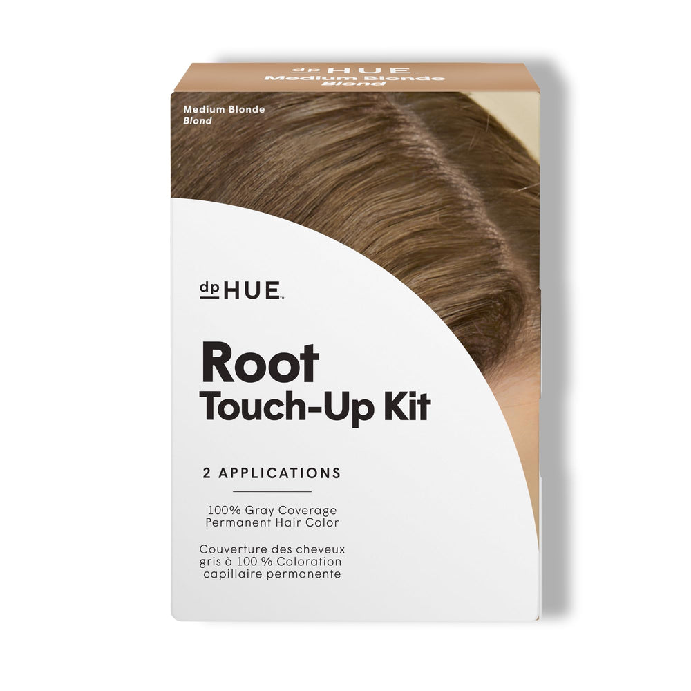 dpHUE Root Touch-Up Kit Medium Blonde box enables easy at-home touch-ups