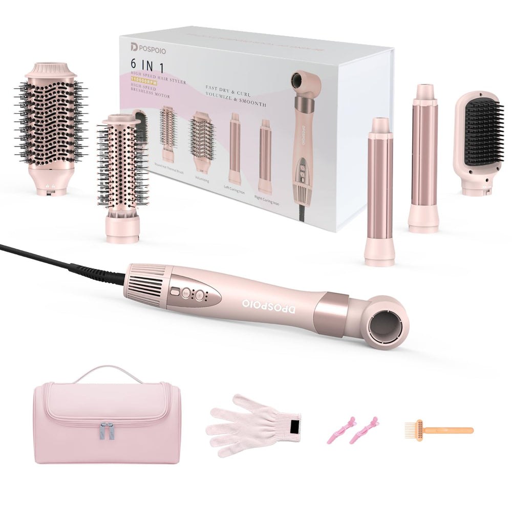 DPOSPOIO hair-styler-wrap-front-view shows compact home-styling convenience