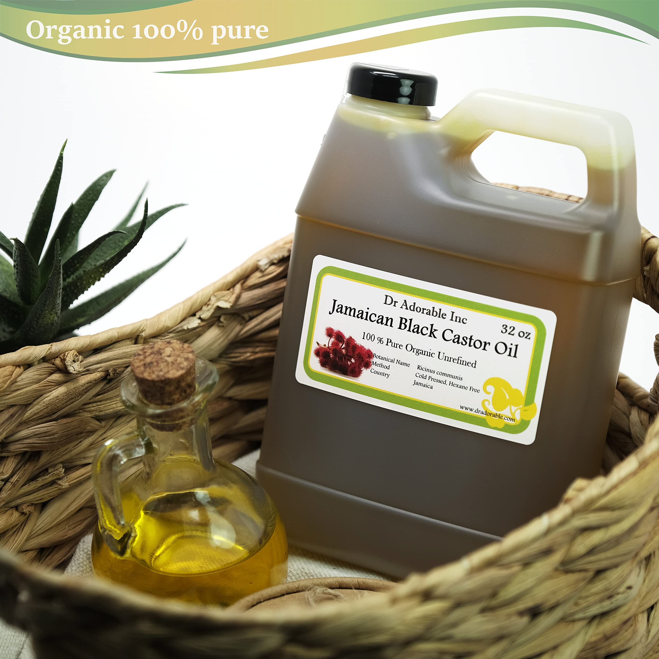 Dr Adorable castor oil drops ready for quick scalp application and absorption.