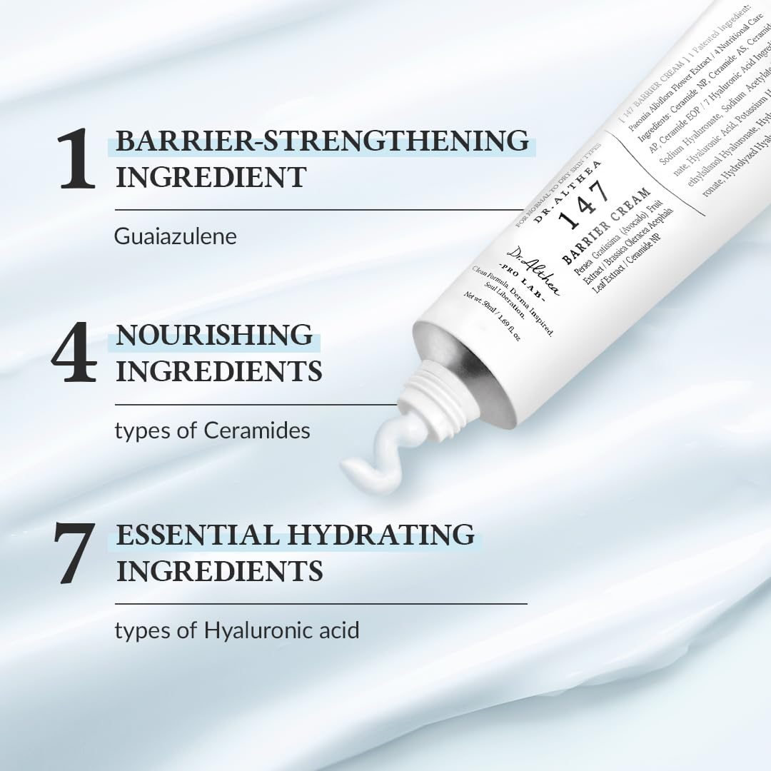 Dr.Althea 147 Barrier Cream with hyaluronic acids for deep, lasting moisture