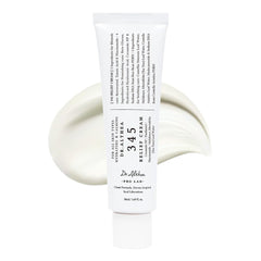 Dr.Althea 345 Relief Cream bottle cap close-up, vegan skincare for sensitive skin.