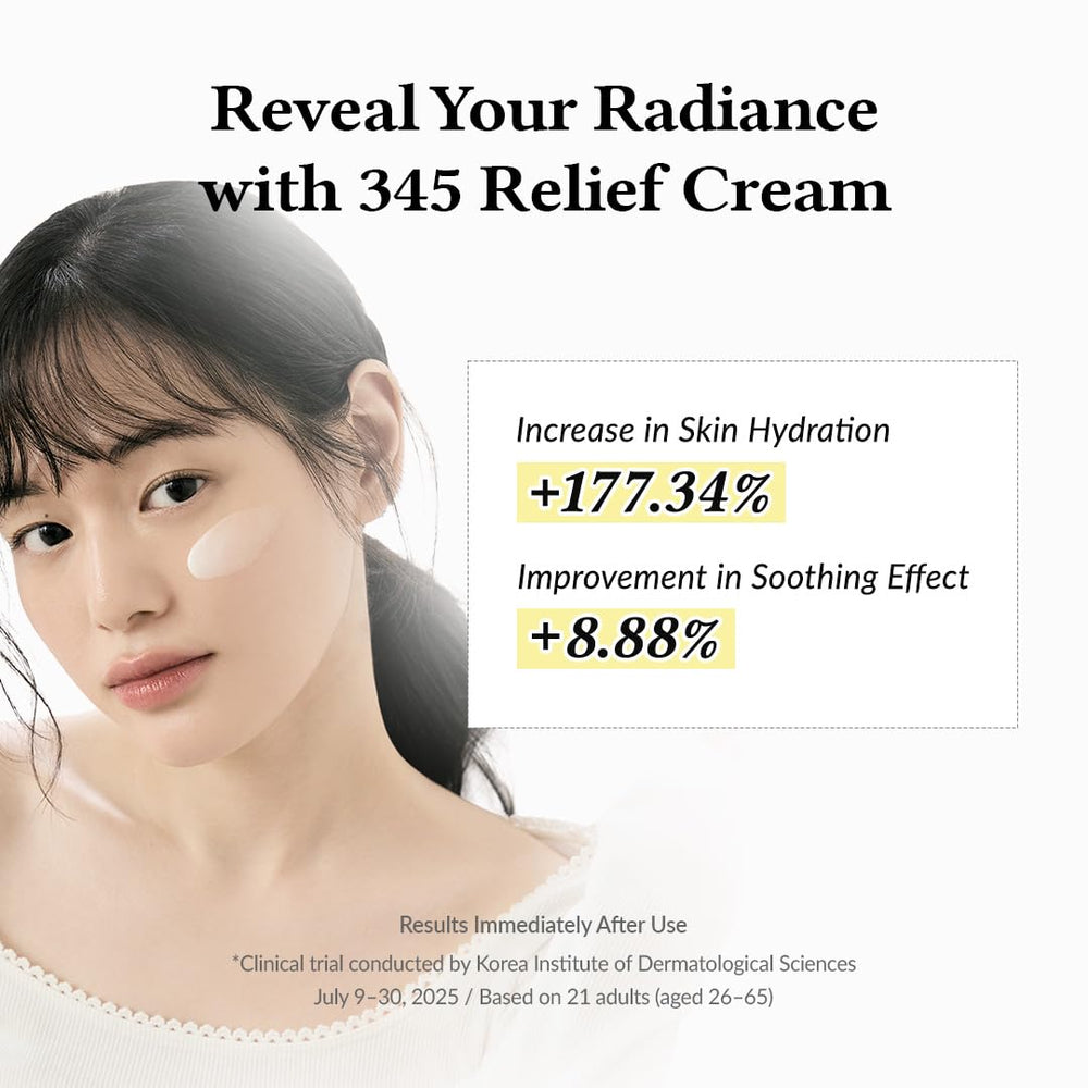 Dr.Althea 345 Relief Cream Niacinamide targets uneven tone and blemishes.