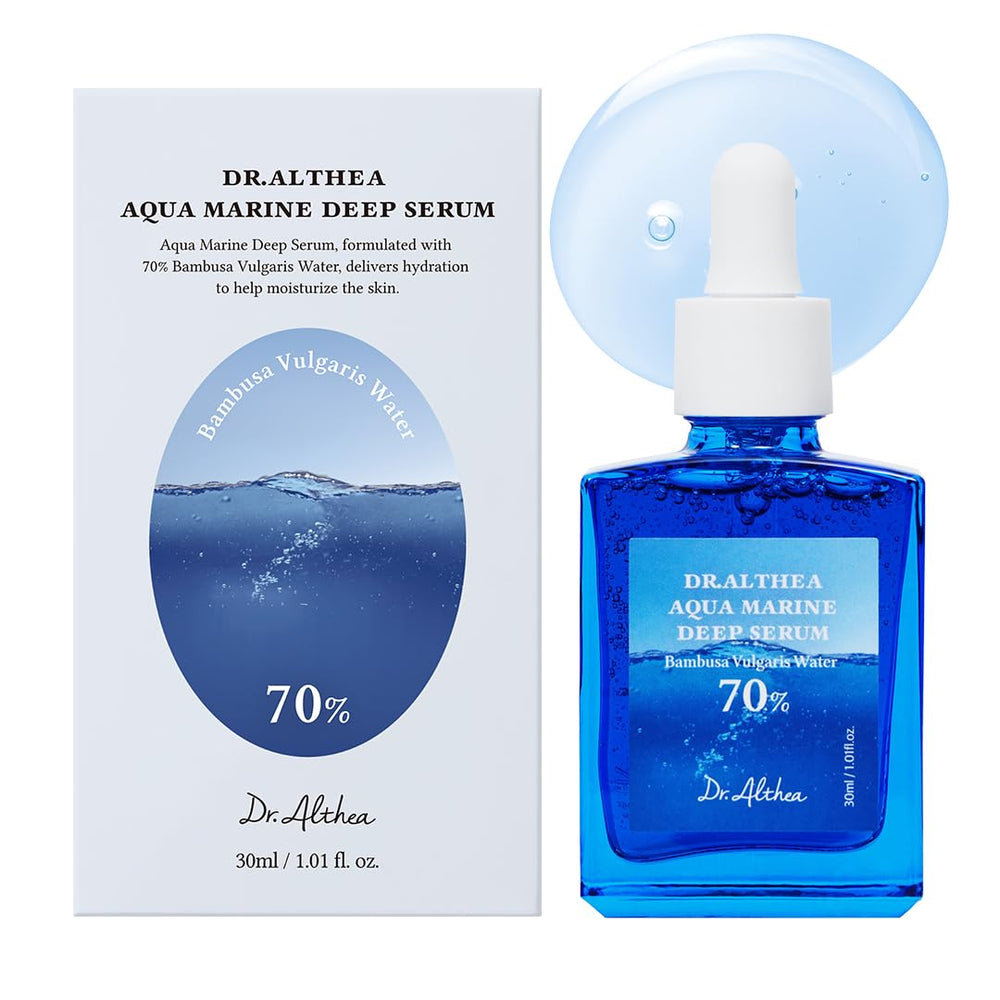 Dr.Althea Aqua Marine Deep Serum bottle closeup for deep hydration