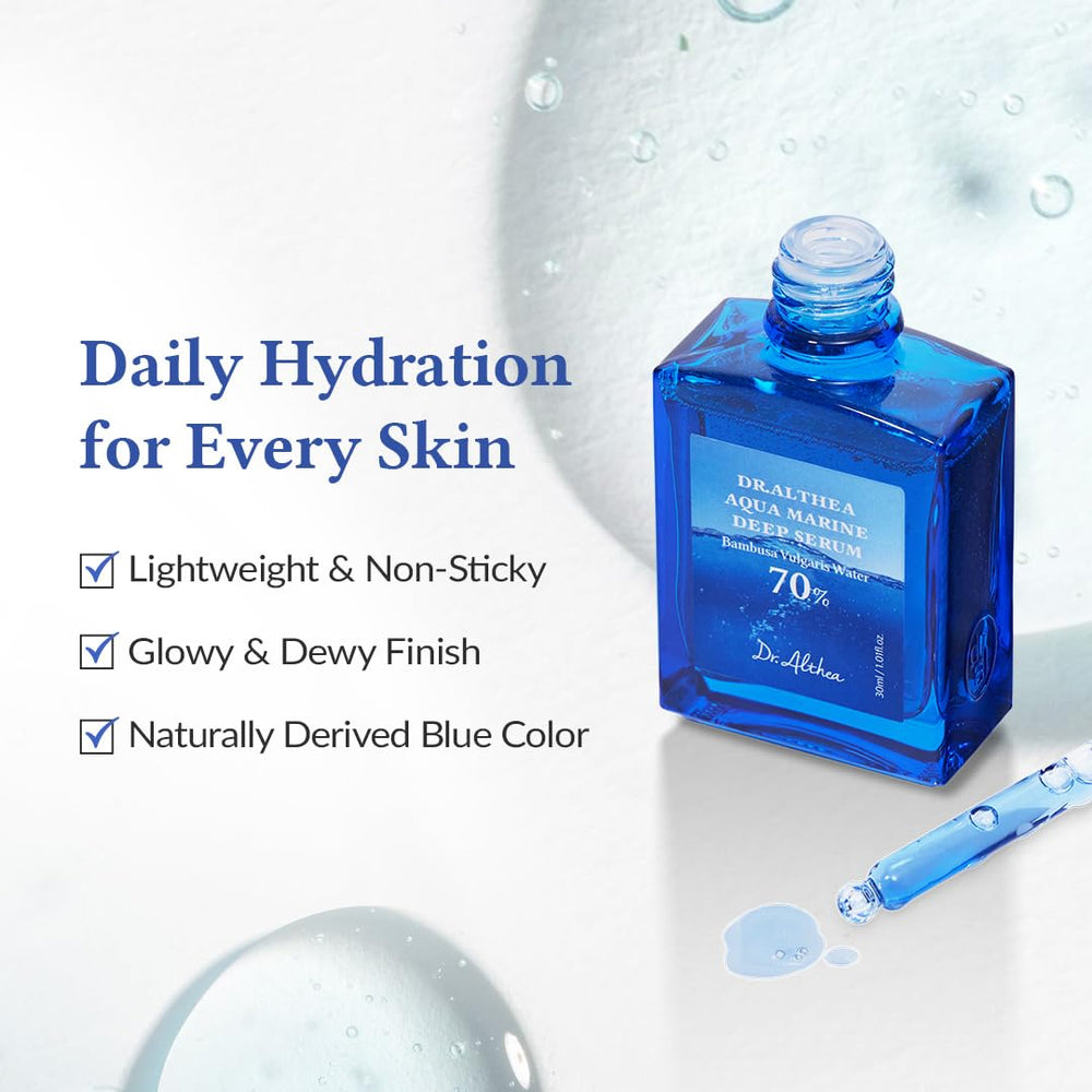 Dr.Althea Aqua Marine Deep Serum texture swirl shows lightweight finish