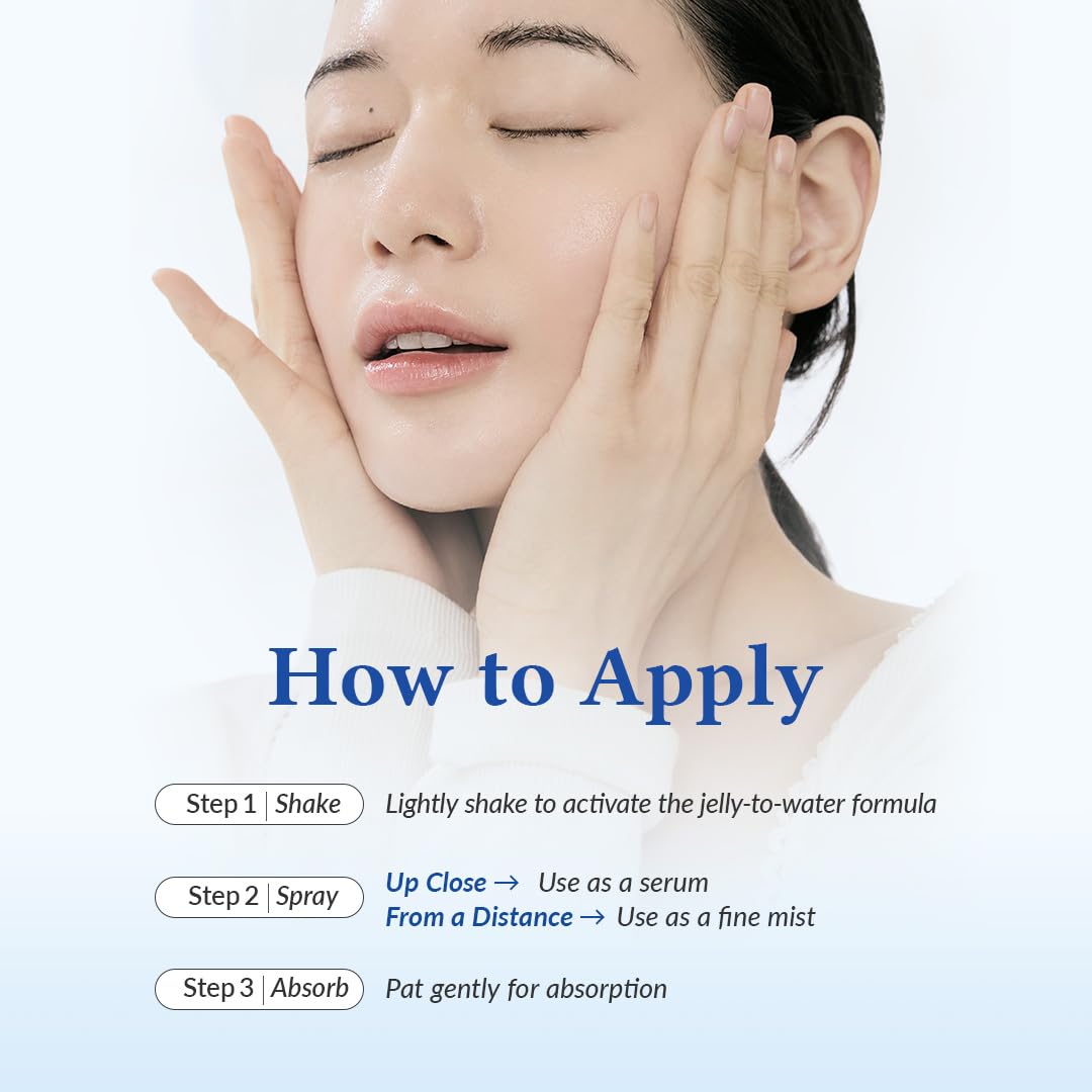 Dr.Althea Aqua Marine Jelly Mist vegan-label closeup emphasizes clean skincare.