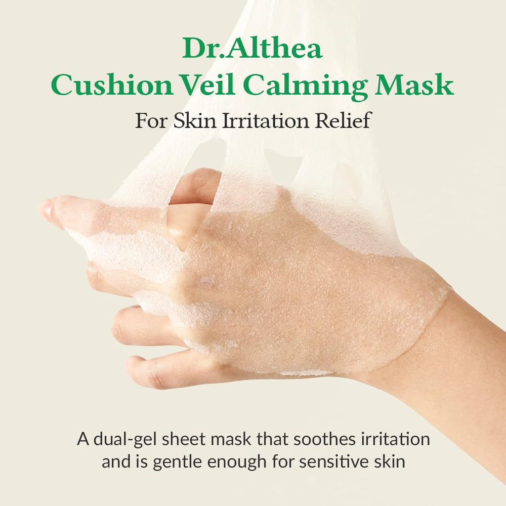 Dr.Althea Cushion Veil mask polymer network hydration closeup showing deep hydration support