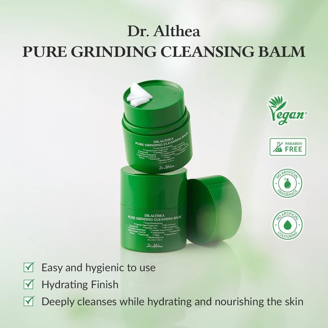 Dr.Althea Pure Grinding Cleansing Balm with Madecassoside supports soothing skin
