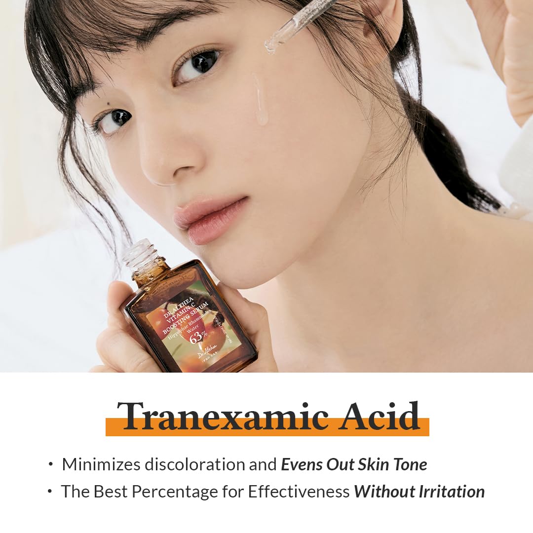 Dr.Althea Vitamin C Boosting Serum pump dispense shows convenient daily use