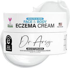 Dr. Arsy Eczema Cream jar closeup for barrier repair.