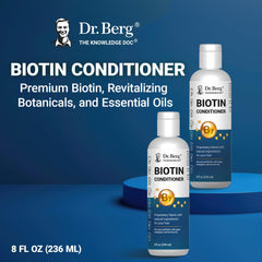 Dr. Berg Biotin Conditioner with peppermint and rosemary ingredients for refreshing scalp care