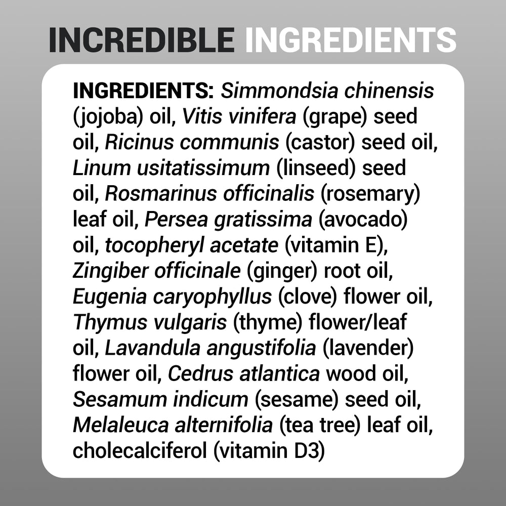 Dr. Berg Scalp & Hair Serum close-up of natural oils blend.