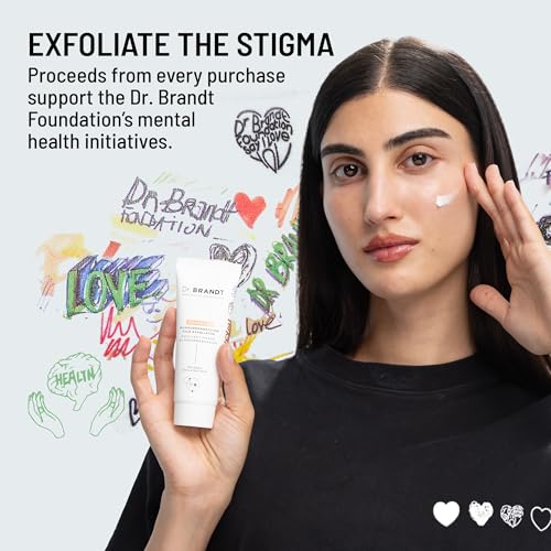 Dr. Brandt Advanced Microdermabrasion exfoliator after-use glow highlights more even tone.