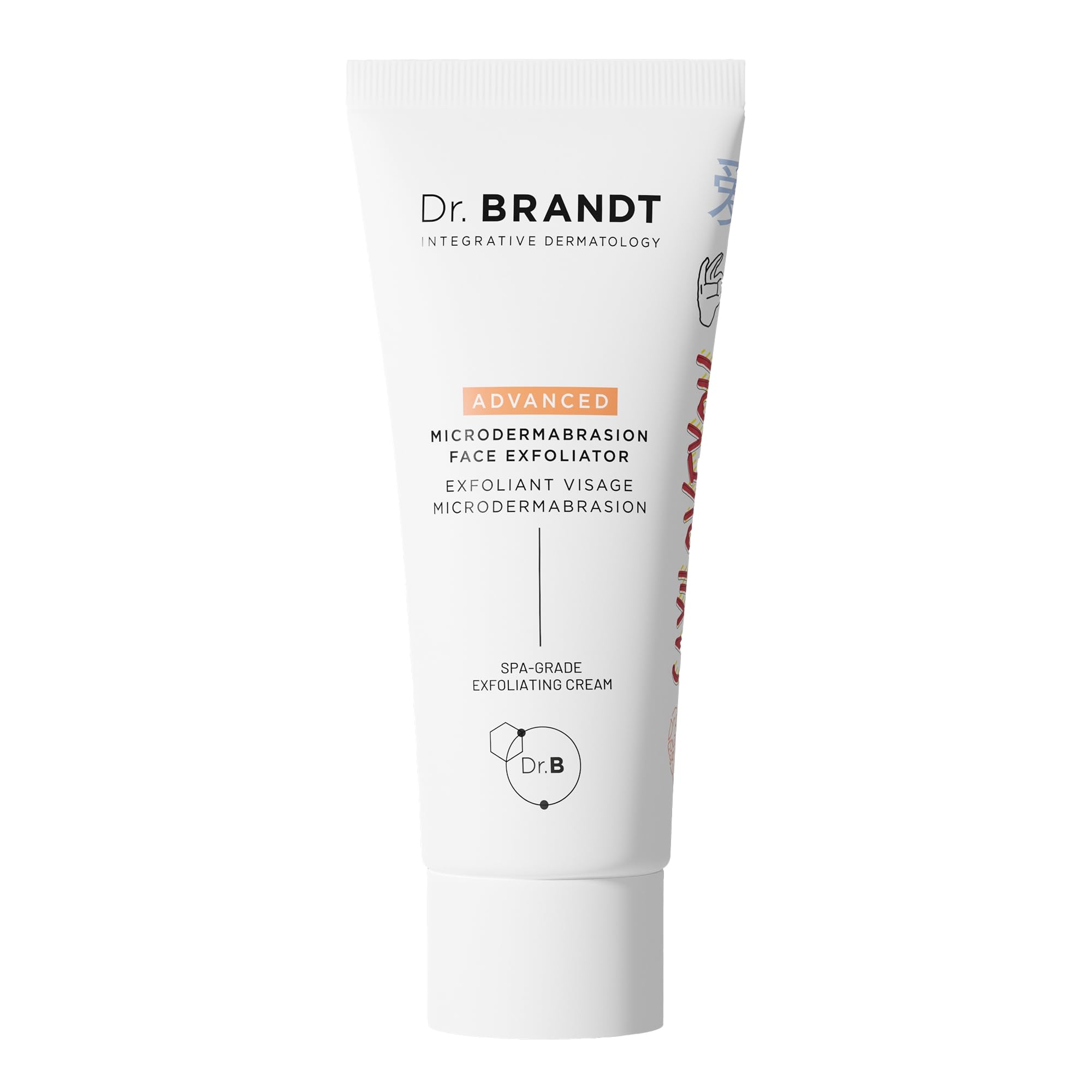 Dr. Brandt Advanced Microdermabrasion exfoliator packaging highlights at-home spa-grade exfoliation for smoother skin.