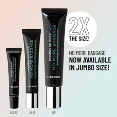 Dr. Brandt Needles No More Baggage fragrance-free formula ideal for makeup wearers.