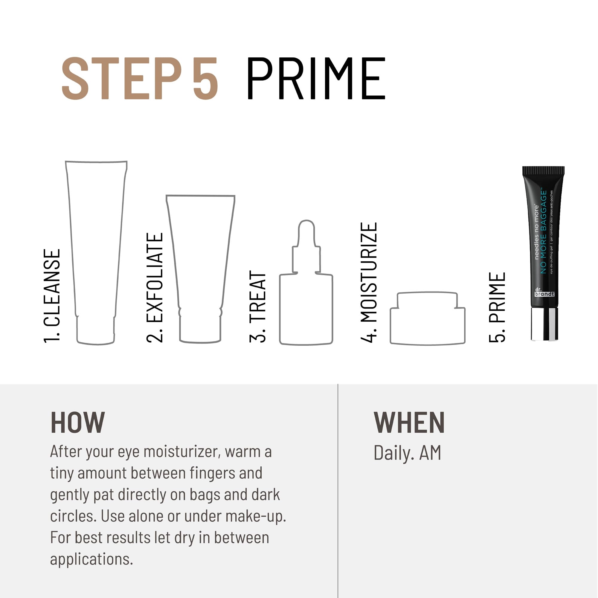 Dr. Brandt Needles No More eye area tightening supports smoother texture