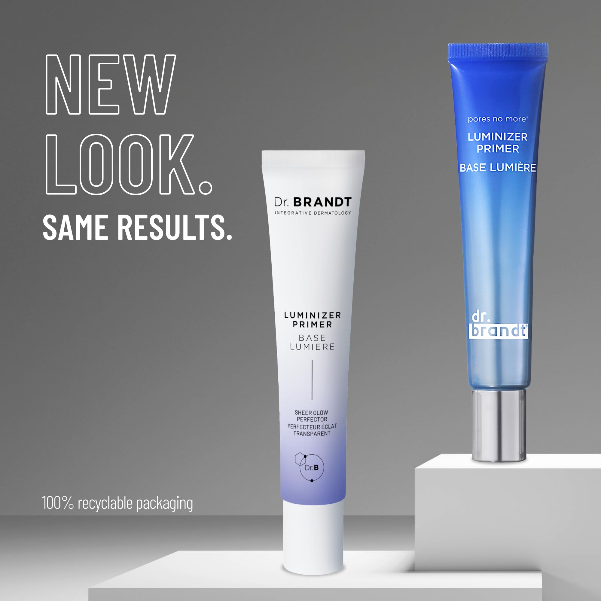 Dr. Brandt Pores No More Luminizer Primer smooths skin texture to create a flawless base.