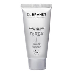 Dr Brandt Pores No More primer application close-up showing smooth texture and refined pores.
