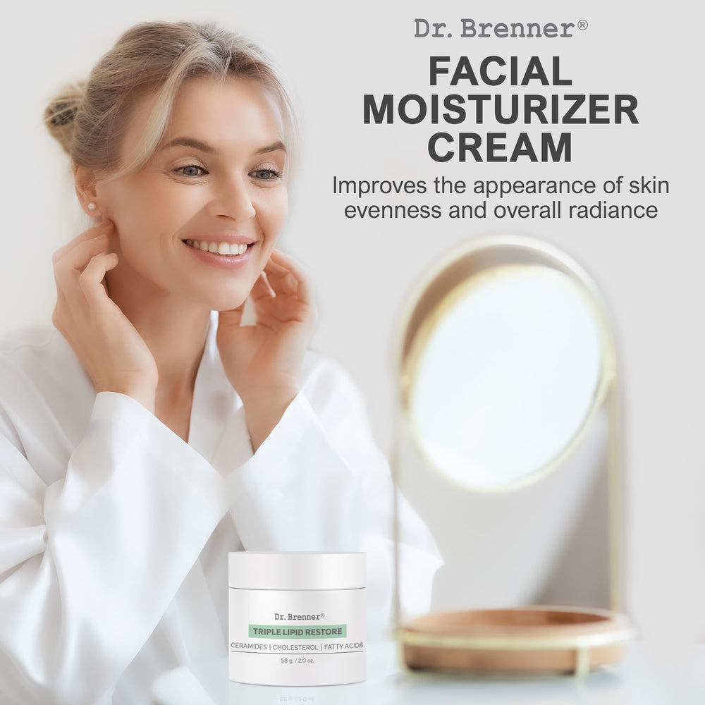 Dr Brenner ceramides closeup highlights lipid-restoration components for healthier-looking skin